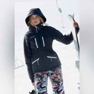 Free People FP Movement All Prepped Ski Jacket Black Womens - 1 Large only!